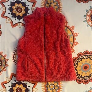 Fuzzy Coral Vest